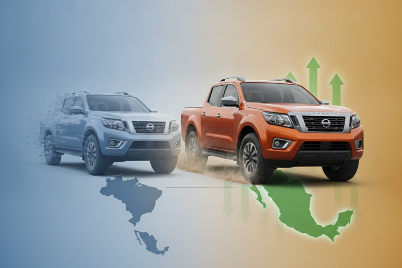 Nissan Frontier: Retração no Brasil e ascensão à vice-liderança no mercado mexicano