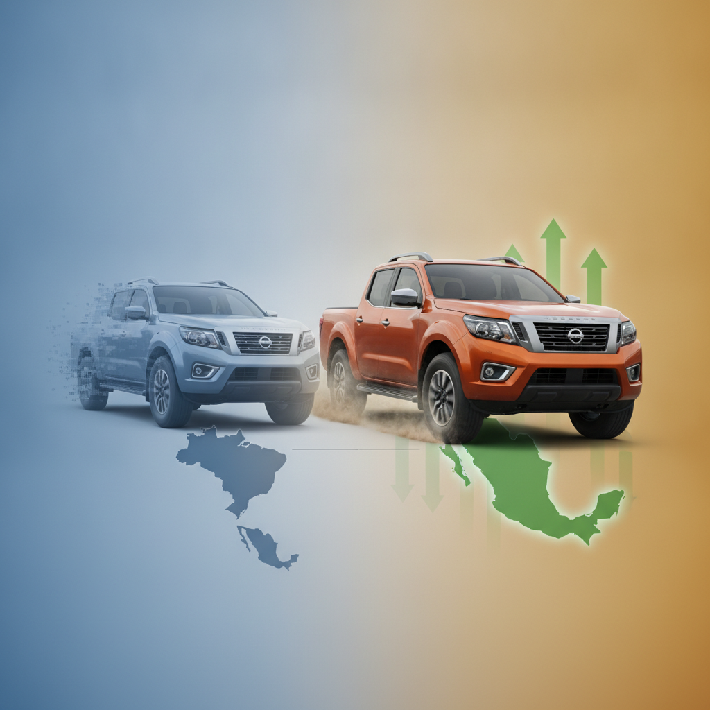 Nissan Frontier: Retração no Brasil e ascensão à vice-liderança no mercado mexicano