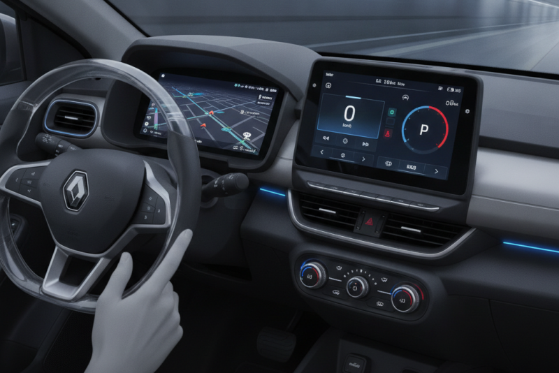 Renault Kwid 2027 incorpora duas telas e inicia em R$ 71.090