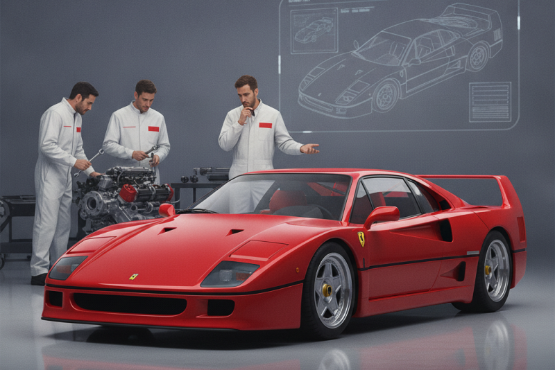 Lewis Hamilton adquire Ferrari F40; fábrica realiza restauração