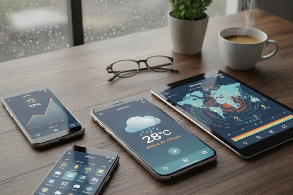 Alerta de Chuva e Temperatura: Apps Essenciais para Acompanhar o Clima
