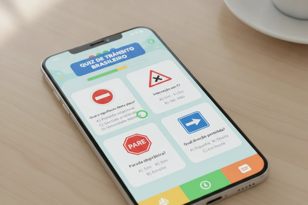 App Quiz de Trânsito: Domine a Sinalização e Prepare-se para o Detran